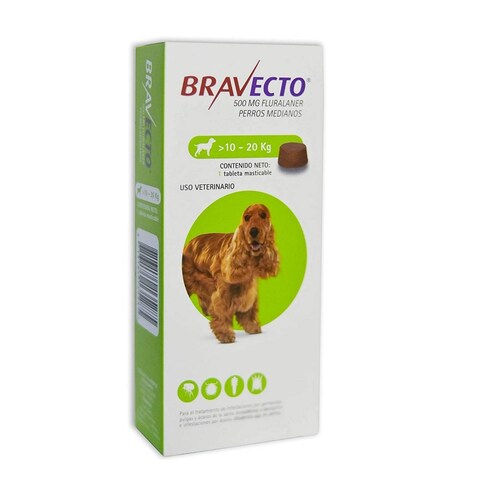 Comprimido Bravecto Antipulga Antigarrapata Perros 10-20kg