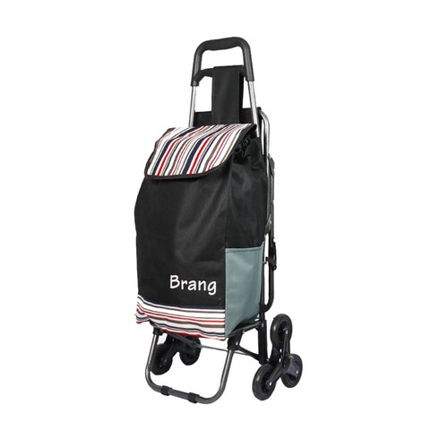 Carrito Mandado Multiusus Silla Plegable Negro Brang