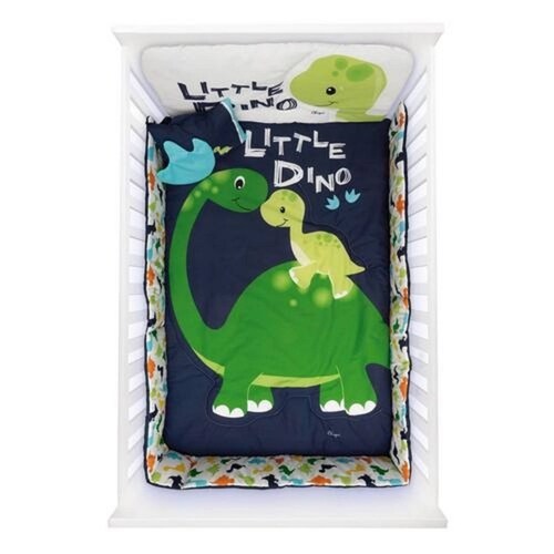 Set Edredón Cuna Little Dino Niño Poliéster Chiqui Mundo.