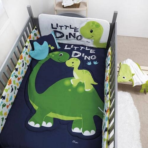 Set Edredón Cuna Little Dino Niño Poliéster Chiqui Mundo.