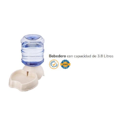 Dispensador Agua Bebedero Perro Gato Mascotas 3.8L Sunny