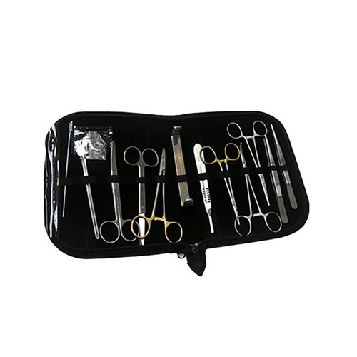 Estuche Disección 16 piezas Acero Inoxidable Alemán Hergom.