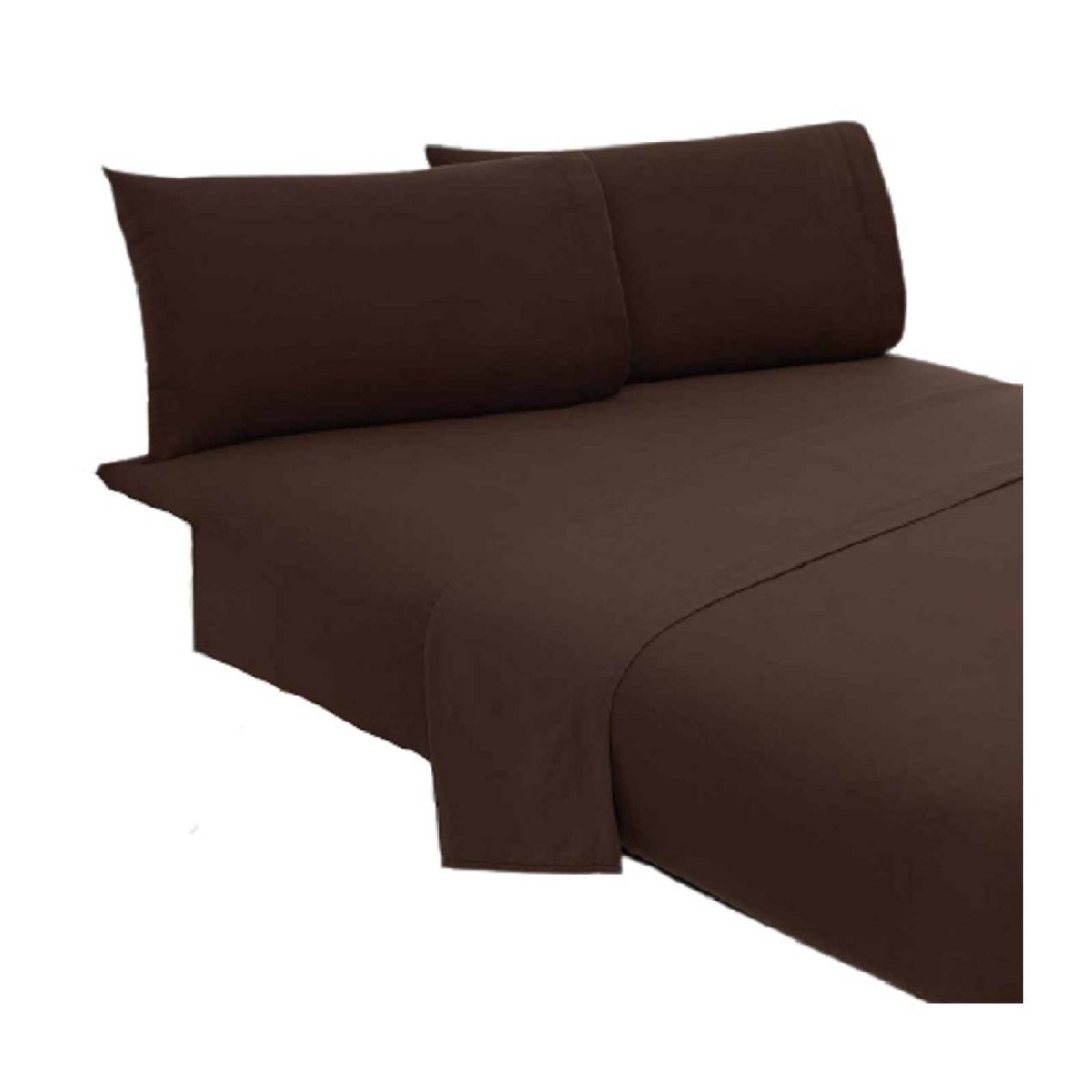 Juego Sábanas Bambú Cama Matrimonial Ligero Beige Concord