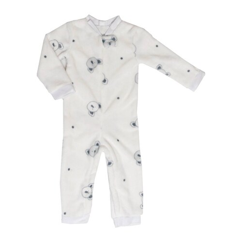 Pijama Koala Bebé 0-6 Meses Mameluco Microfibra Suave Baby Inc.