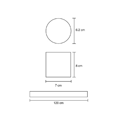 Luminario Colgante LED Integrado Metálica 4000K Blanco Maxxi.
