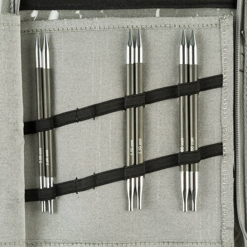 Estuche Agujas Intercambiables Karbonz 18pzs No. 3/6 Knitpro