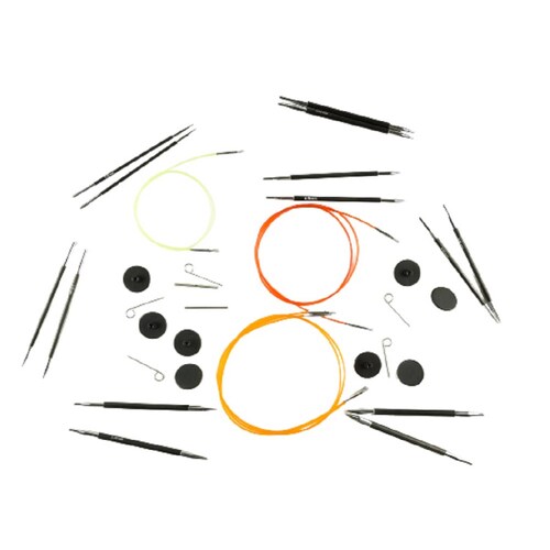 Estuche Agujas Intercambiables Karbonz 18pzs No. 3/6 Knitpro