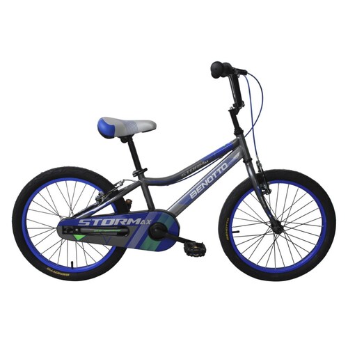 Bicicleta Cross Stormax R20 1V Frenos V Gris Niño Benotto