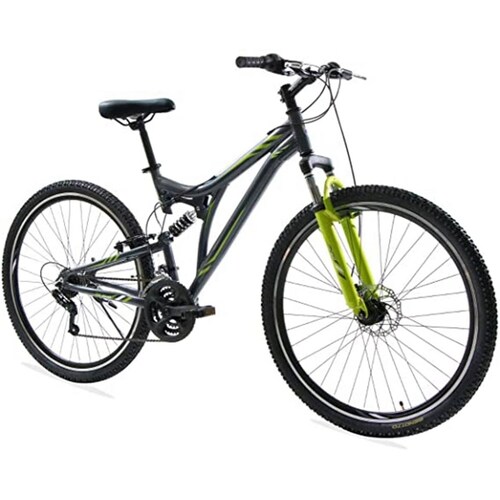Bicicleta Montaña DS-500 R29 21V Gris Oscuro/Verde Benotto