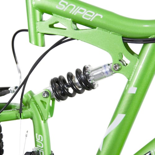 Bicicleta Montaña Sniper R27.5 21V Acero Verde/Negro Benotto