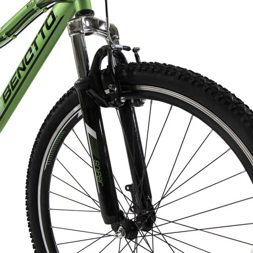 Bicicleta Montaña Sniper R27.5 21V Acero Verde/Negro Benotto