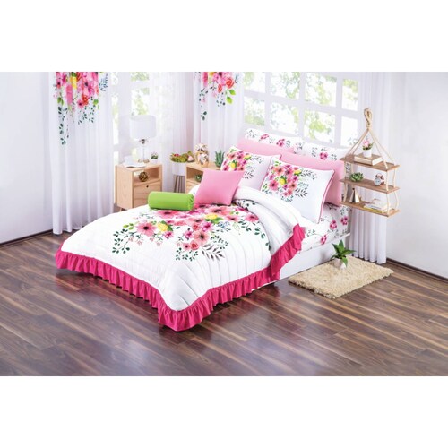 Colcha King Size Sencilla Kenia Microfibra Colchas Concord