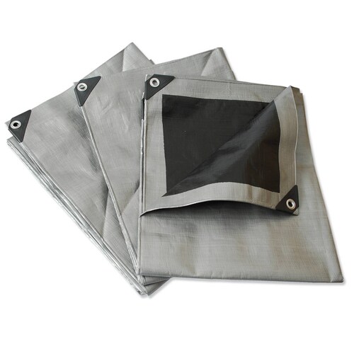 Lona Reforzada Polietil 6x12m Argolla 9/16pulg Gris Surtek