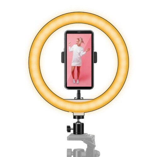 Aro De Luz LED Para Selfie C/ Soporte Para Celular  Steren
