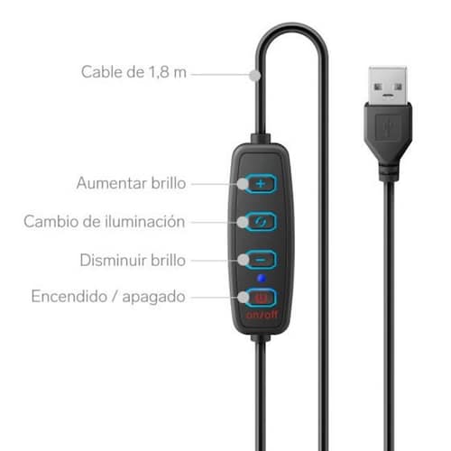 Aro De Luz LED Para Selfie C/ Soporte Para Celular  Steren