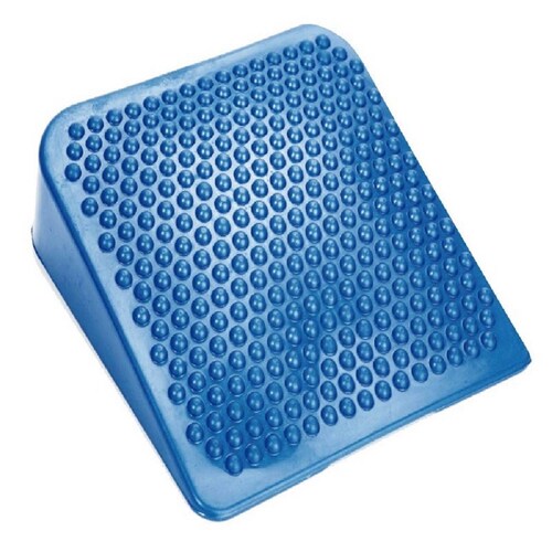 Asiento Tipo Cuña Comodo Facil Uso Inflable Azul Benesta.