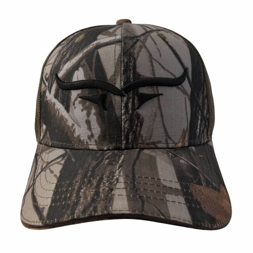Gorra Cuernos Café Camuflaje C/Ajustador Velcro Wallis.
