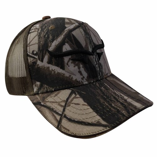 Gorra Cuernos Café Camuflaje C/Ajustador Velcro Wallis.