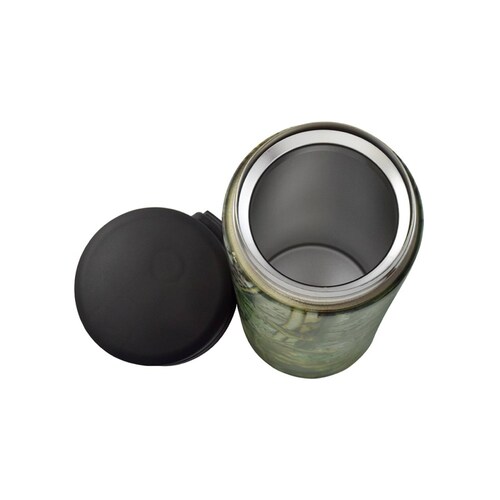 Termo Boton De Seguridad Antiderrames 500ml Camuflaje Wallis