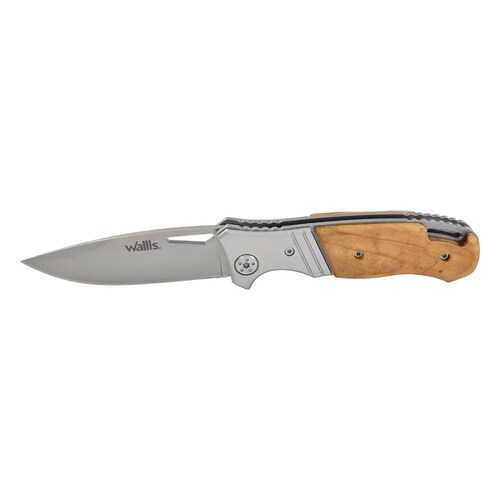 Navaja Acero Inoxidable Dureza 54-56 Color Madera Wallis.