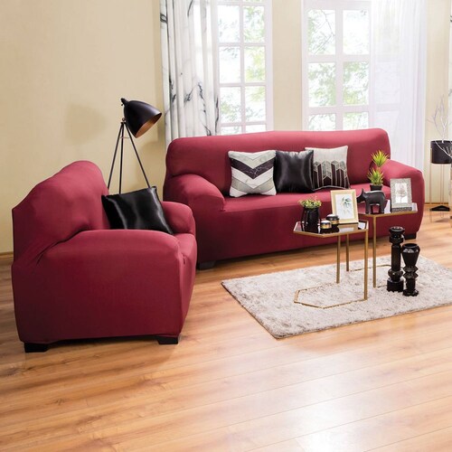 Funda Elastica P/Sala 3 Plazas Sorrento Vino Colchas Concord