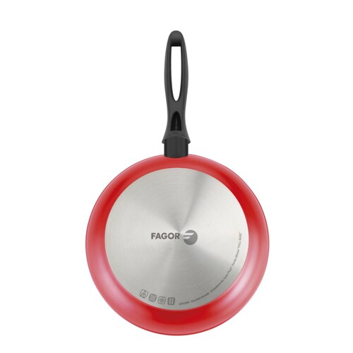 Sartén Resistente MAXIMA Aluminio Forjado Rojo 24cm Fagor