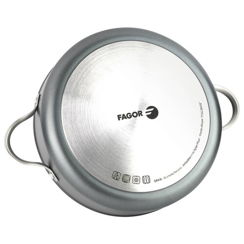 Tartera Savia Aluminio Forjado Gris Mate 28cm Fagor