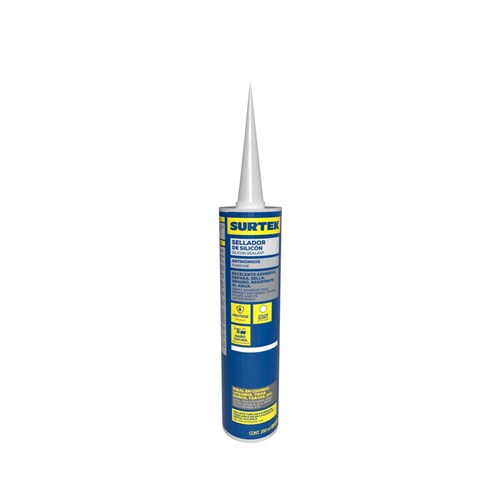 Silicón Baños Cocinas Cartucho Blanco Contenido 280ml Surtek