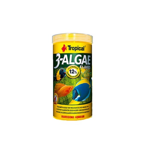 Alimento 3-algae Flakes P/peces Herbívoros 50 G Tropical