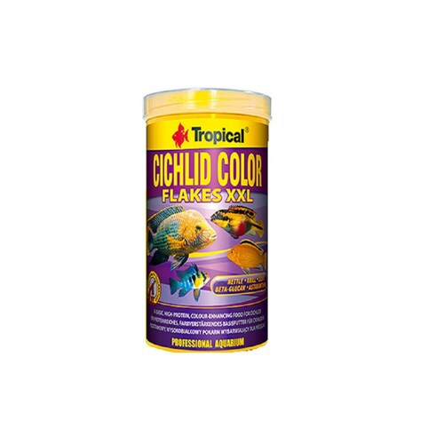 Alimento Chichlid Flake Xxl P/cíclido Omnivoro 160g Tropical