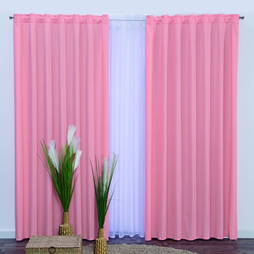 Cortina Decorativa Neo Palo De Rosa Estándar Colchas Concord