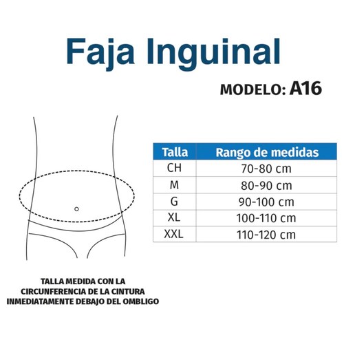 Faja Cinturón Control Hernia Inguinal Correas A16 Tynor