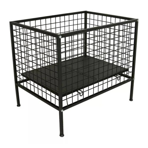 Botadero Metálico Negro Estructura Tubular Surtek