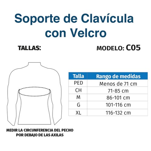 Soporte Clavicula Cinta Autoadherente Adulto C05 Tynor