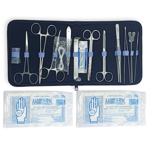Kit Equipo Estudiante Enfermería Medicina Accesorios Negro