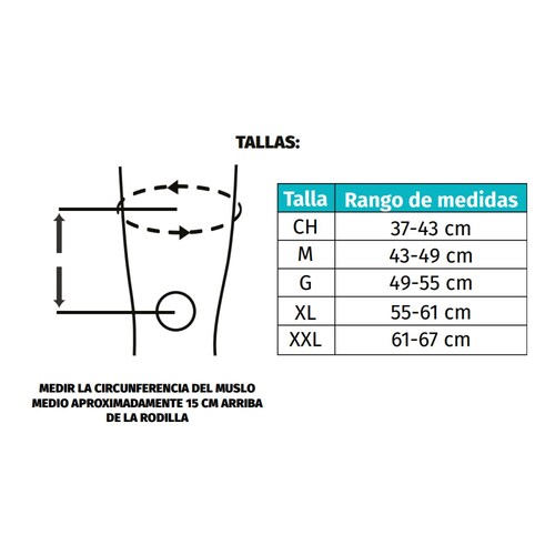 Rodillera Mecánica Cerrada Neopreno Soporte Rotuliano Tynor