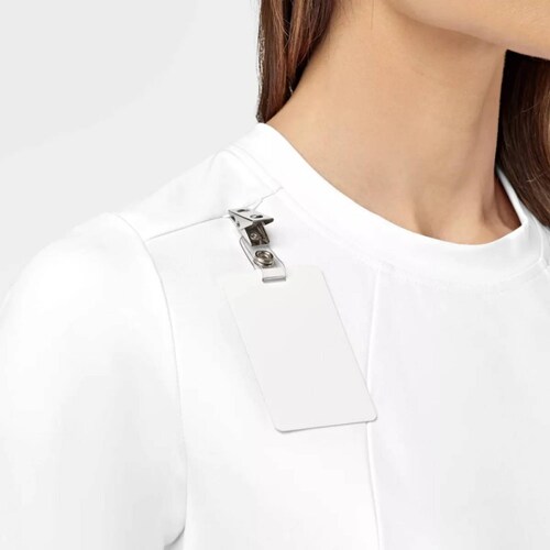 Vestido Medico Quirúrgico P/ Mujer Blanco 9199 WonderWink