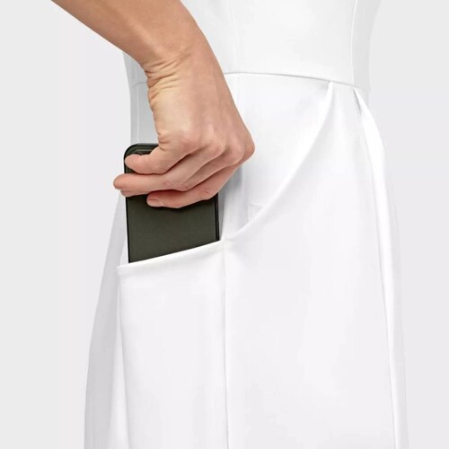 Vestido Medico Quirúrgico P/ Mujer Blanco 9199 WonderWink