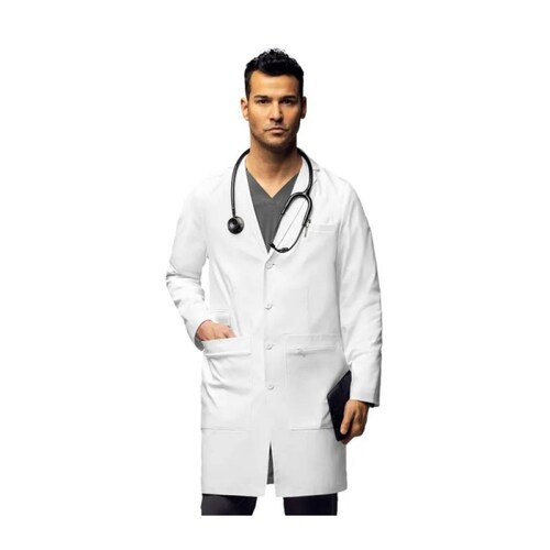 Bata De Laboratorio Blanca Para Hombre 38" 7372 WonderWink