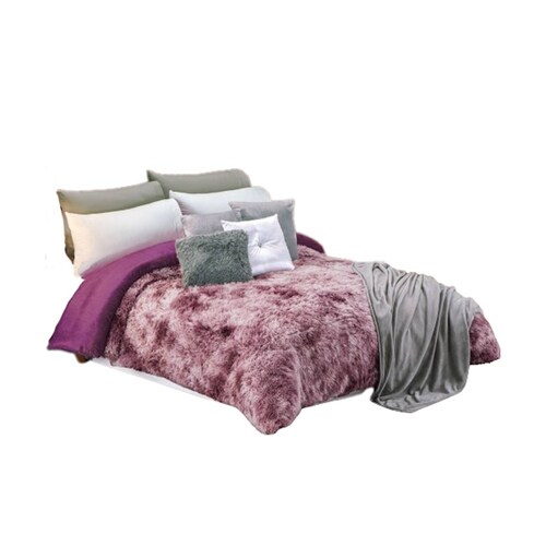 Cobertor Shaggy Pachicalientito Uva King Size Concord