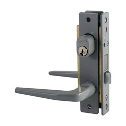 Cerradura Alumino Básica C/Doble Cilindro Gris Lock