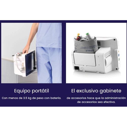 Monitor UMEC10 10pulg Multiparámetro Uso Veterinario Mindray