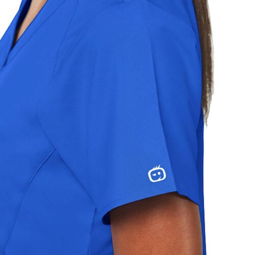 Filipina Cuello V Estilizada P/Mujer Azul Talla 2XS WonderWink