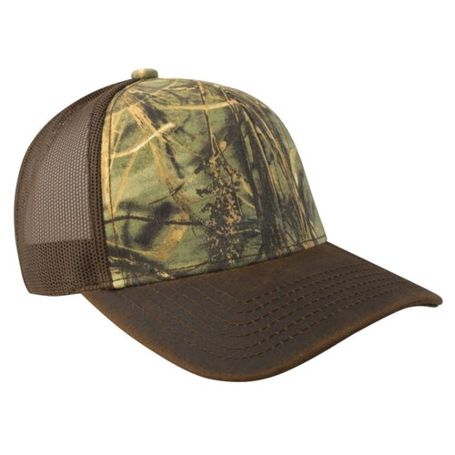 Gorra Malla y Ajustador Camuflaje C/café Sin Logo Wallis