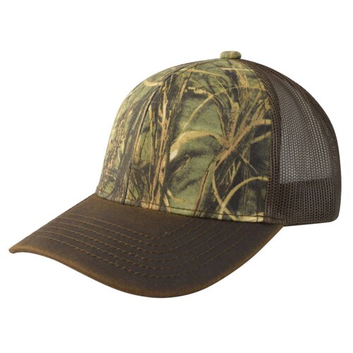 Gorra Malla y Ajustador Camuflaje C/café Sin Logo Wallis