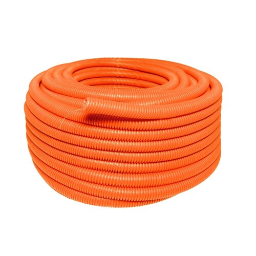 Manguera Flexible P/Cable 100m 1/2" Reforzada Naranja Surtek