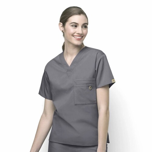 Filipina Cuello V Gris Claro P/Mujer Talla S Hergom