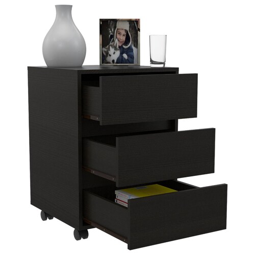 Cajonera Archivador Office Wengue Madera MDP Excelsior