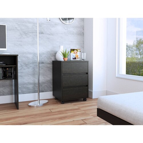 Cajonera Archivador Office Wengue Madera MDP Excelsior