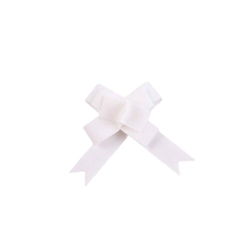 Moño Decoracion Blanco 50 Pzas Mini Celosa Celomagico